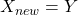 Rendered by QuickLaTeX.com X_{new} = Y